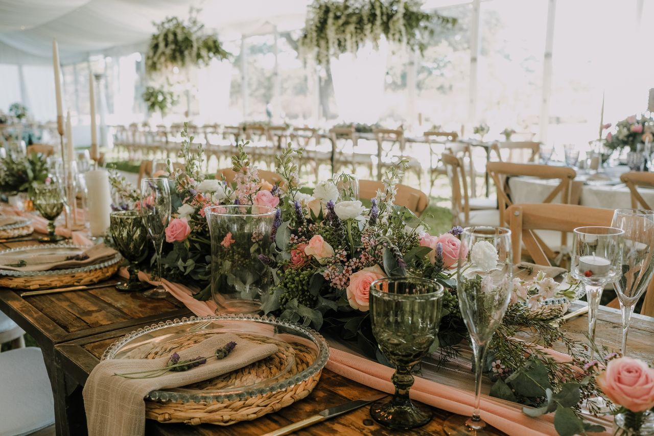 fleur centre table mariage